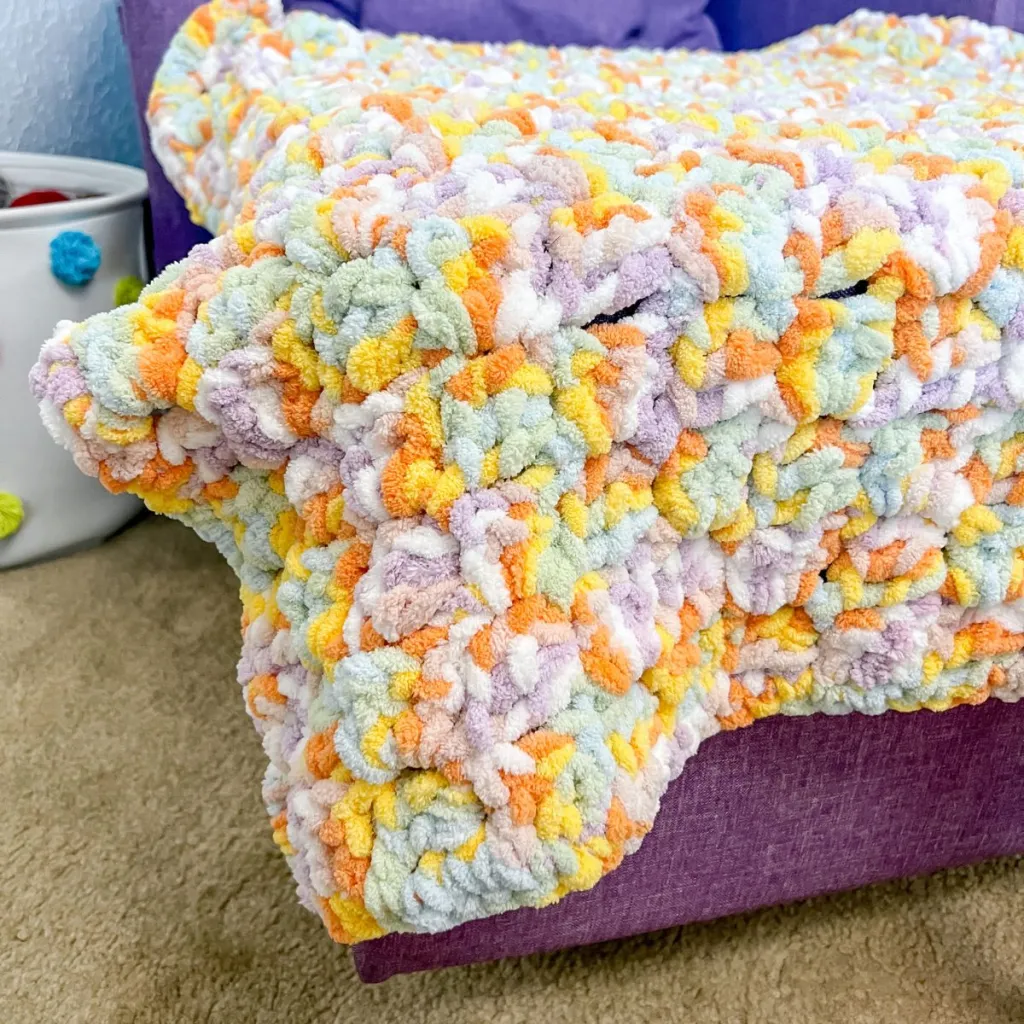 Big Twist Plush yarn patterns showing blankets and amigurumi